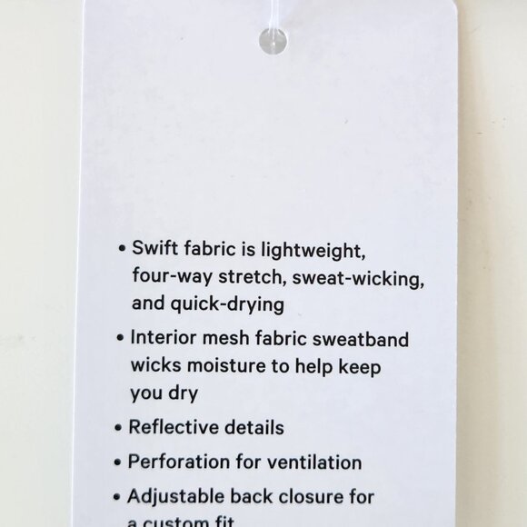 NWT LULULEMON PGM1 Grey Multi LTWT Adjustable Women's F&F Run Hat Ventilated OS - Picture 9 of 9